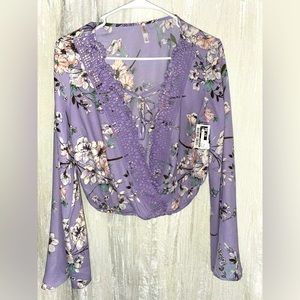 Purple Floral Top